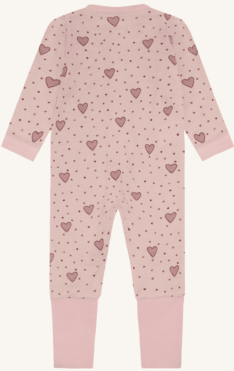 Hust and Claire Heldress ull/bambus Manu Hearts Puff dusty rose
