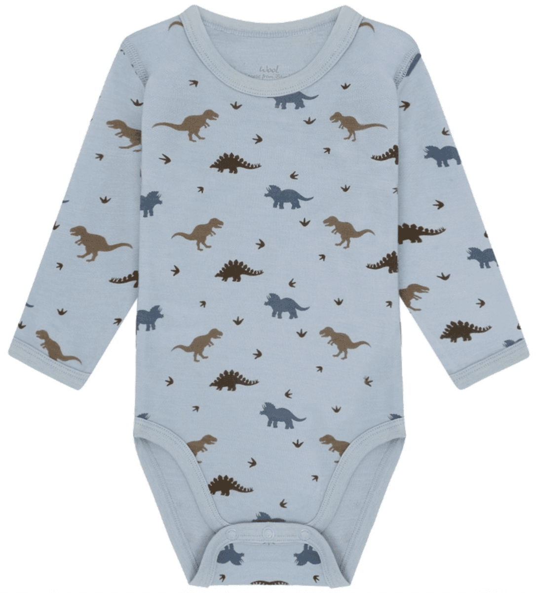 Hust and Claire Body ull/bambus Baloo Dino baby blue