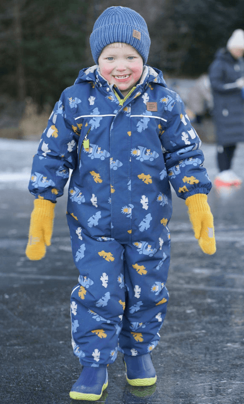 Kattnakken Vinterparkdress Snø Blå Horisont