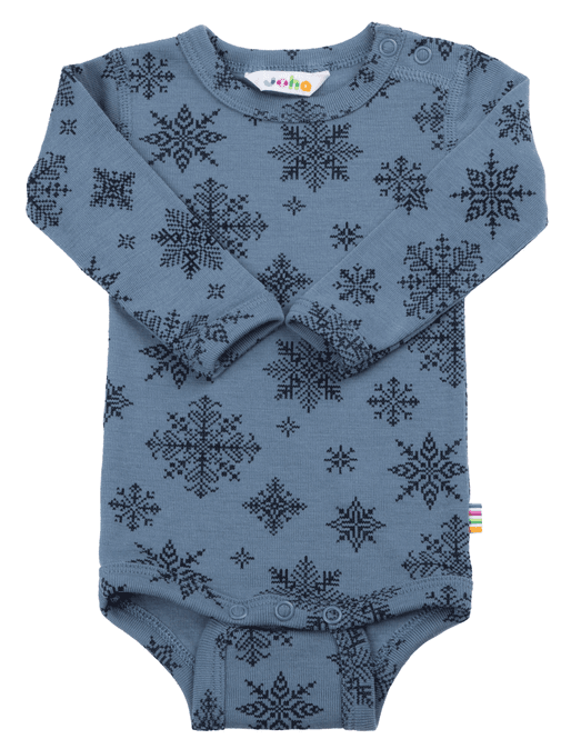 Hovedbilde Joha body ull snowflake blå