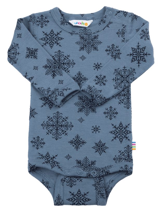 Joha body ull snowflake blå