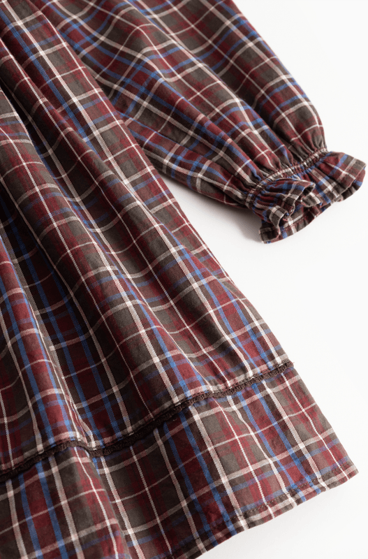 Marmar Kjole Darcel chocolate check