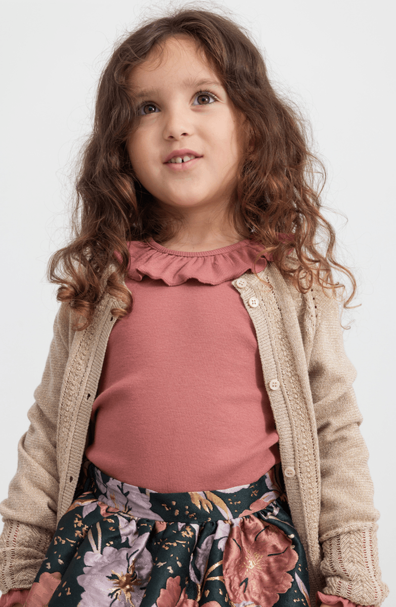 Marmar cardigan Tille gold glitter