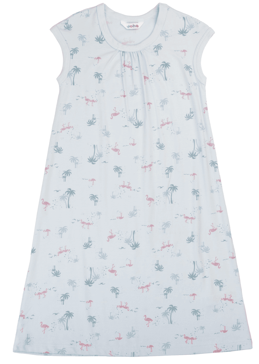 Joha Nattkjole flamingo bambus