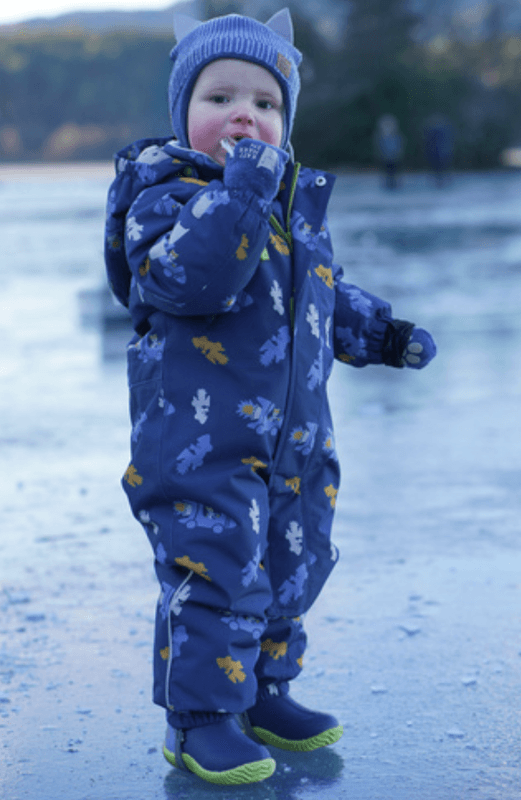 Kattnakken Vinterparkdress Snø Baby Skumringsblå