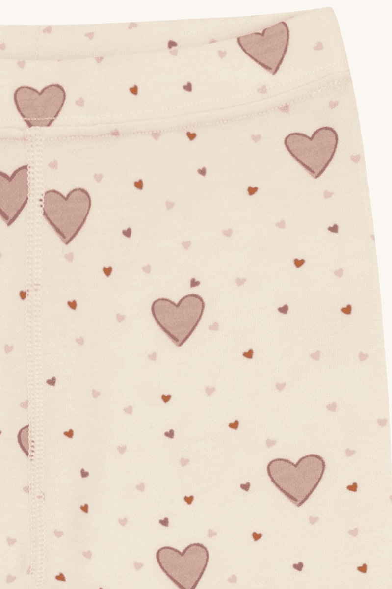 Hust and Claire Leggings ull/bambus Laki hearts off white