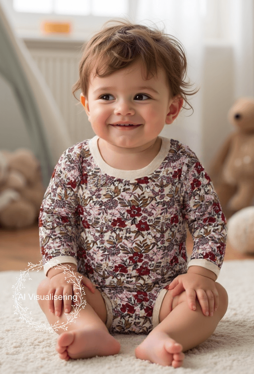 Hust and claire Body ull/bambus baloo flor off white