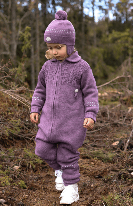 Lillelam Sparkedress Ull classic plomme