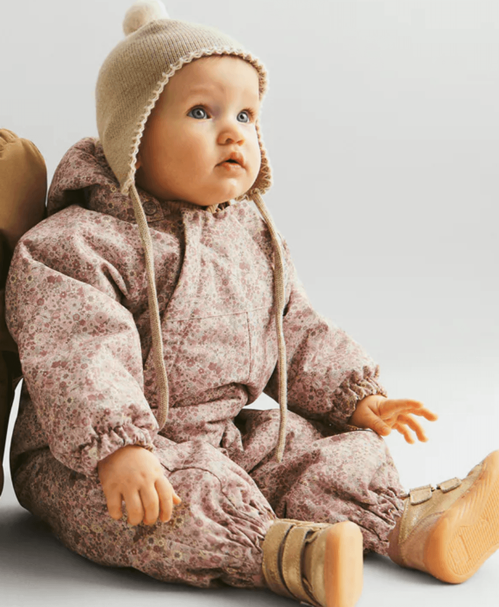 Wheat Vinterdress Adi rose dust flowers