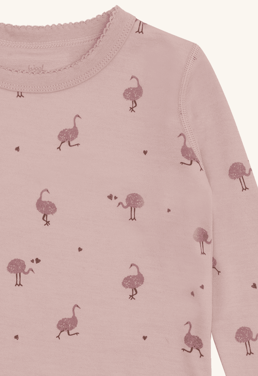 Hust and claire Genser ull/bambus abba ostrich adobe rose