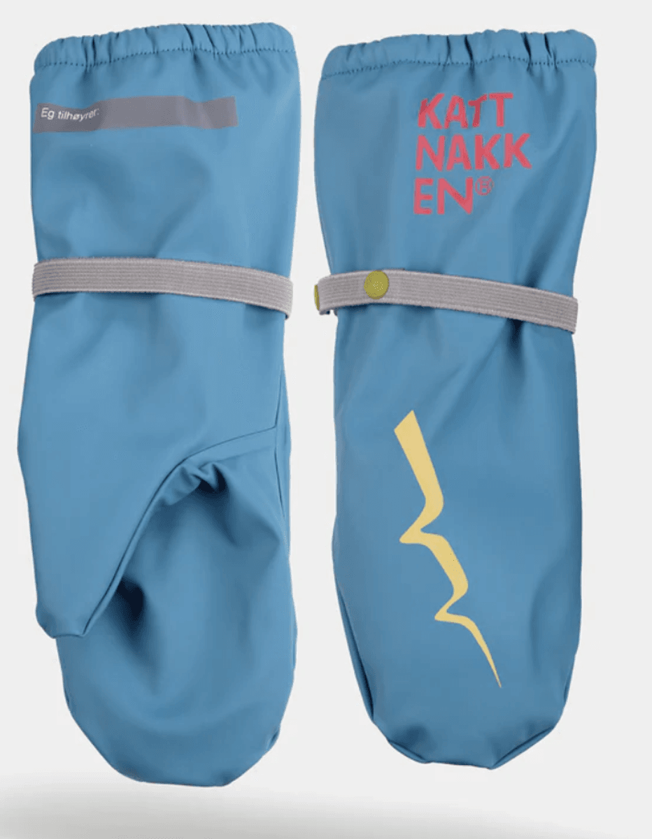 Kattnakken Regnvotter superhelt superblå