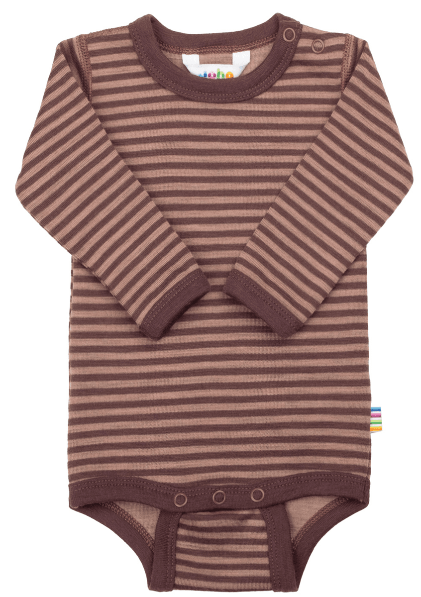 Joha body merino ull mini stripe rose