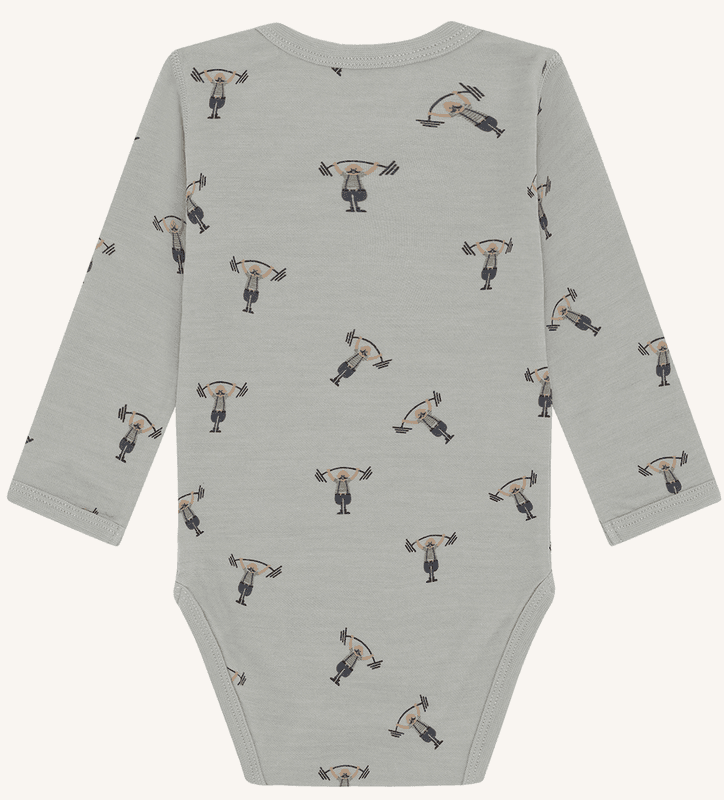 Hust and claire Body ull/bambus baloo strongman forest fog