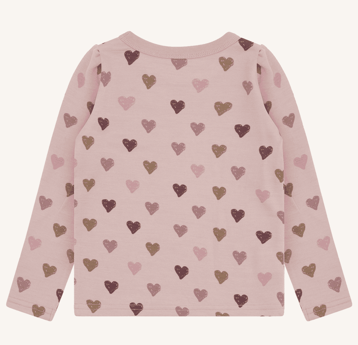 Hust and claire Genser ull/bambus abba hearts puff adobe rose
