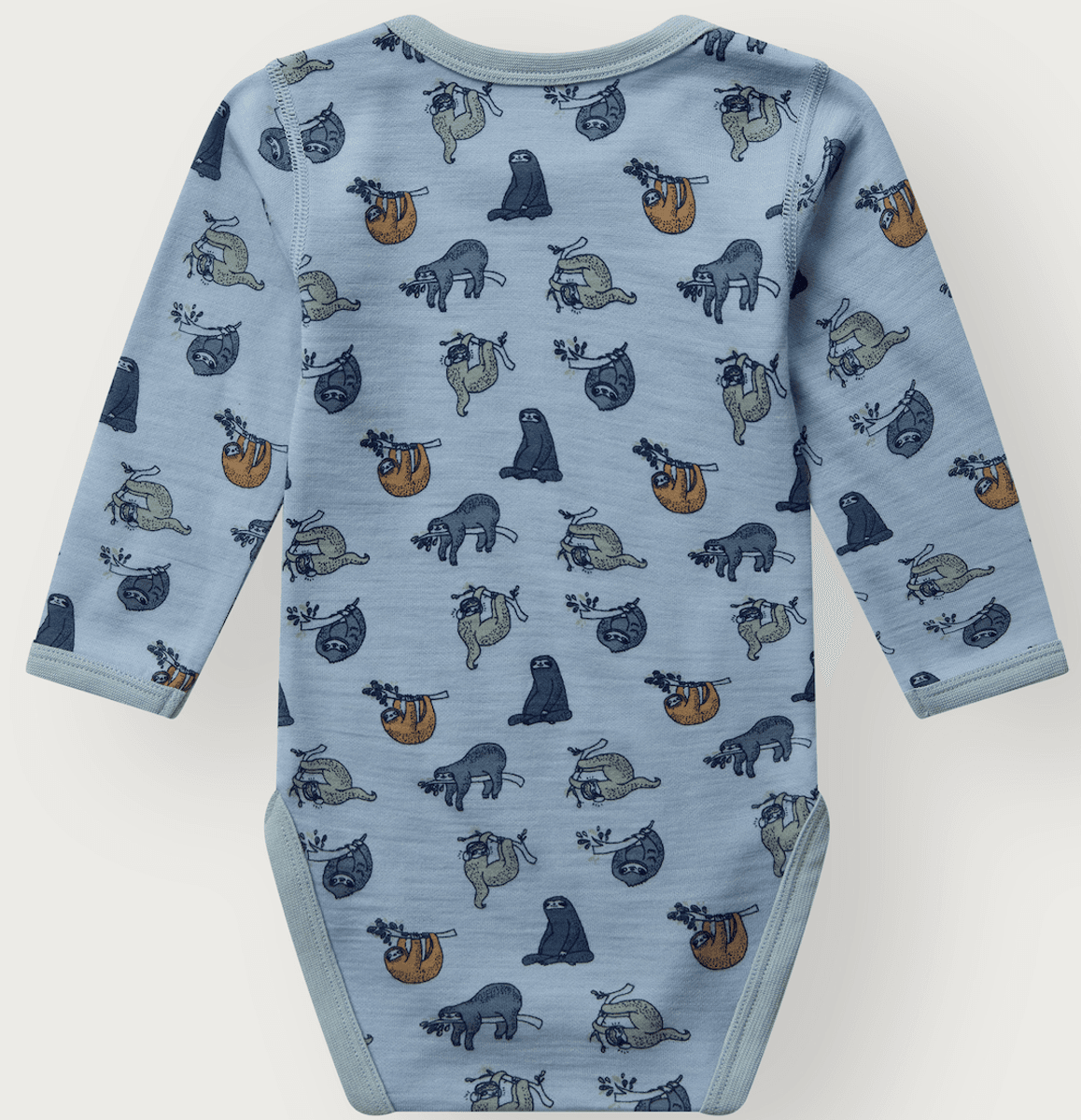 Hust and Claire Body ull/bambus Baloo Lazy baby blue