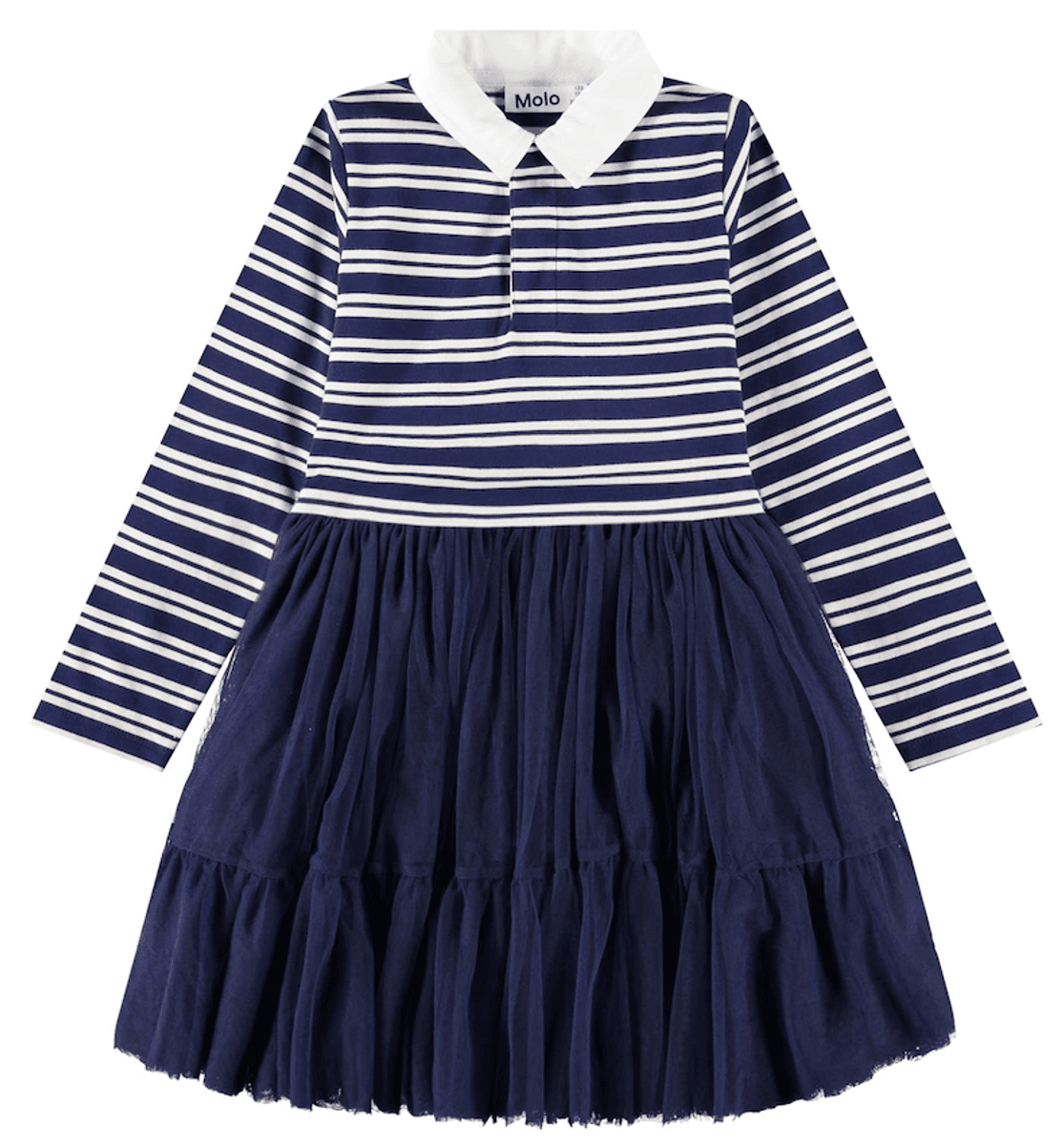 Molo Kjole Cyanne warm navy stripe
