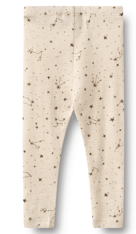 Wheat Leggings Ull Agi baby eggshell stars
