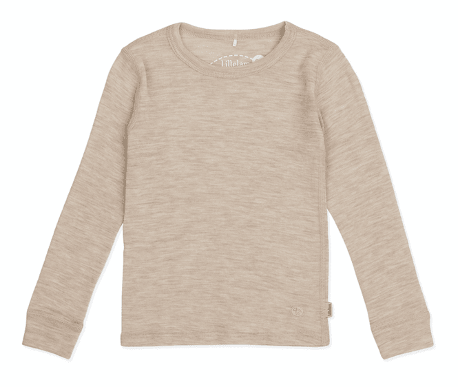 Hovedbilde lillelam ulltrøye lys beige