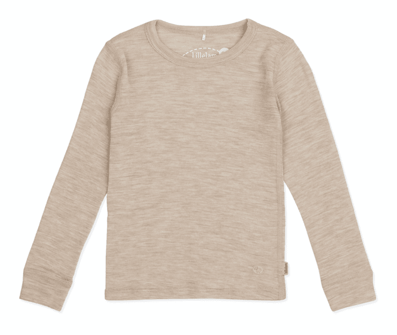lillelam ulltrøye lys beige