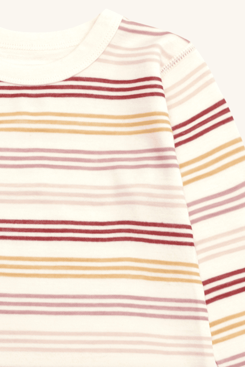 Hust and claire Genser ull/bambus abba stripes off white