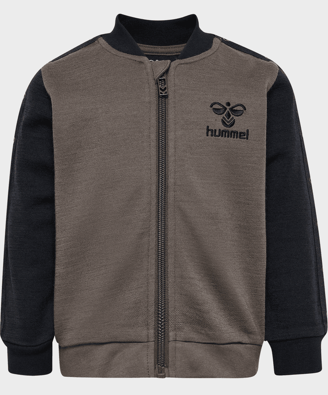 Hummel jakke zip wulbato ull major brown