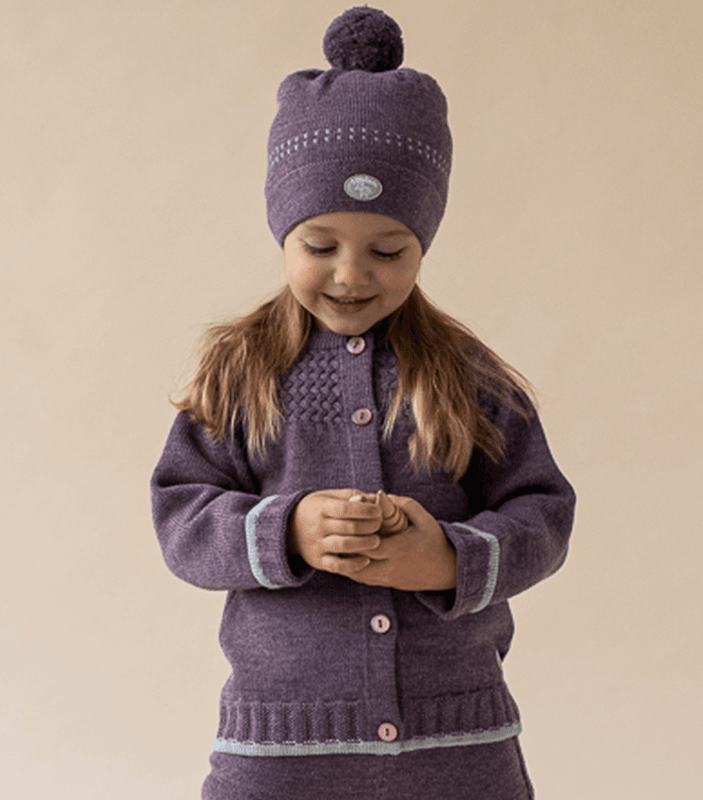 Lillelam Jakke classic plomme