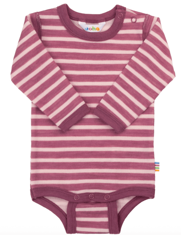 Joha Body ull Double faced bordeaux stripe 