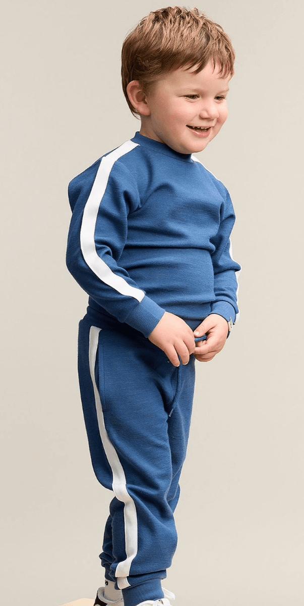 Gullkorn syen Ull genser storm blue