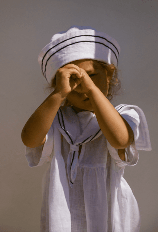 Marmar solhatt Asea linen white