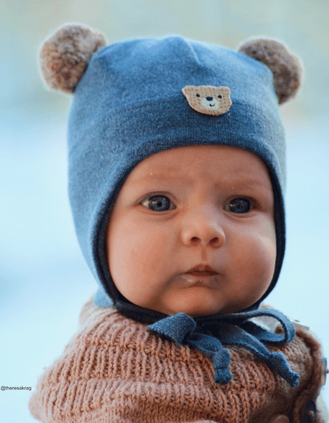 Hovedbilde Kivat Lue teddy cotwool blå