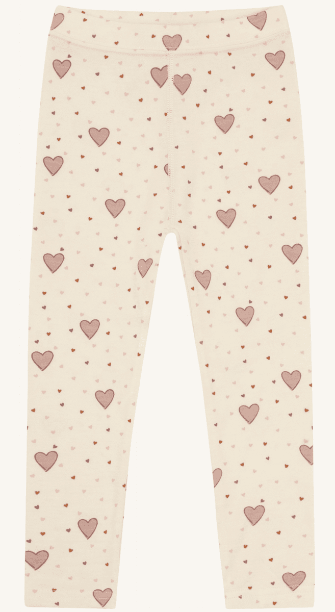 Hust and Claire Leggings ull/bambus Laki hearts off white