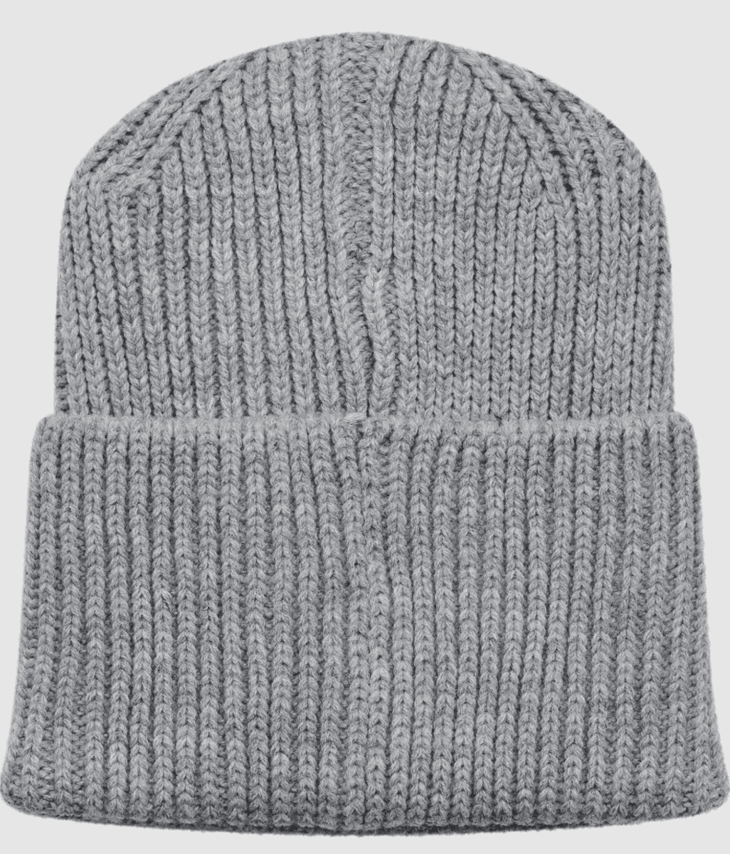 Hummel beanie heavy rib knit grey melange