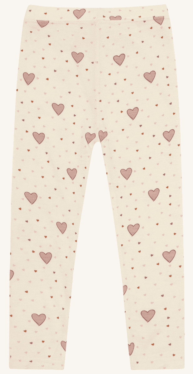 Hust and Claire Leggings ull/bambus Laki hearts off white