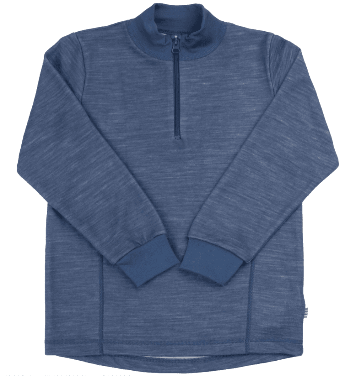 Joha Genser ull/bambus half zip dark blue