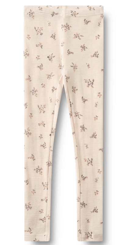 Wheat Leggings Ull Agi eggshell flowers