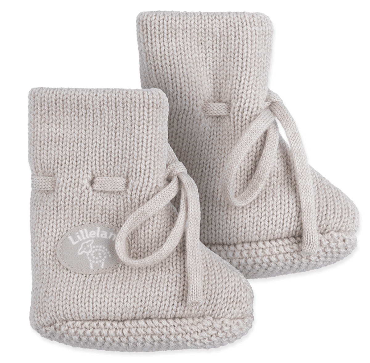 Lillelam Babytøfler ull classic lys beige
