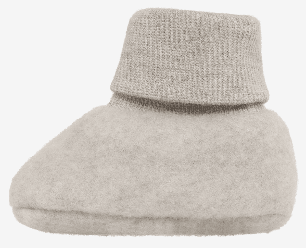 Huttelihut Footies ullflecce camel melange