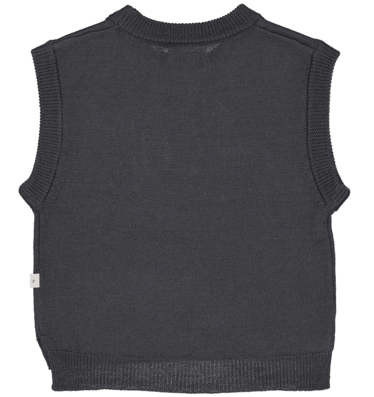 Wheat vest ull Cuba black granite
