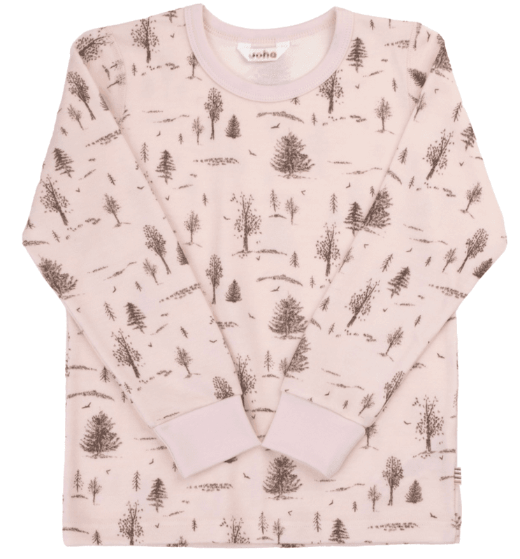 Joha Genser ull/bambus Forest light pink 