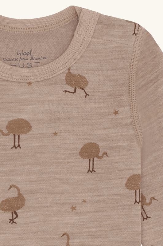 Hust and claire Body ull/bambus baloo ostrich biscuit